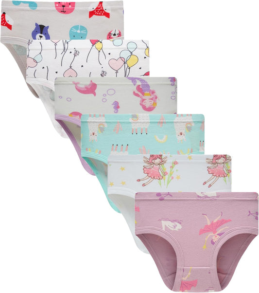 Hahan Girls Soft Panties Toddler Girls Cotton Underwear Kids Briefs