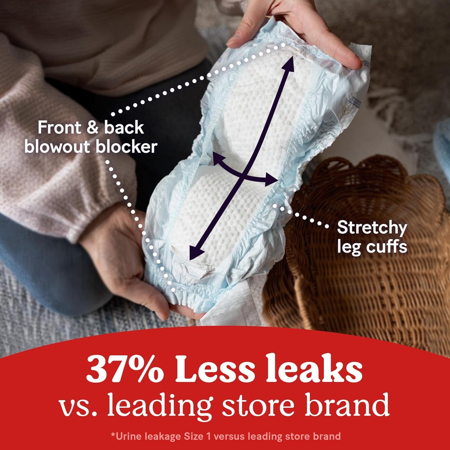 Huggies Size 4 Diapers, Little Snugglers Baby Diapers, Size 4 (22-37 lbs), 66 Count, Packaging May Vary