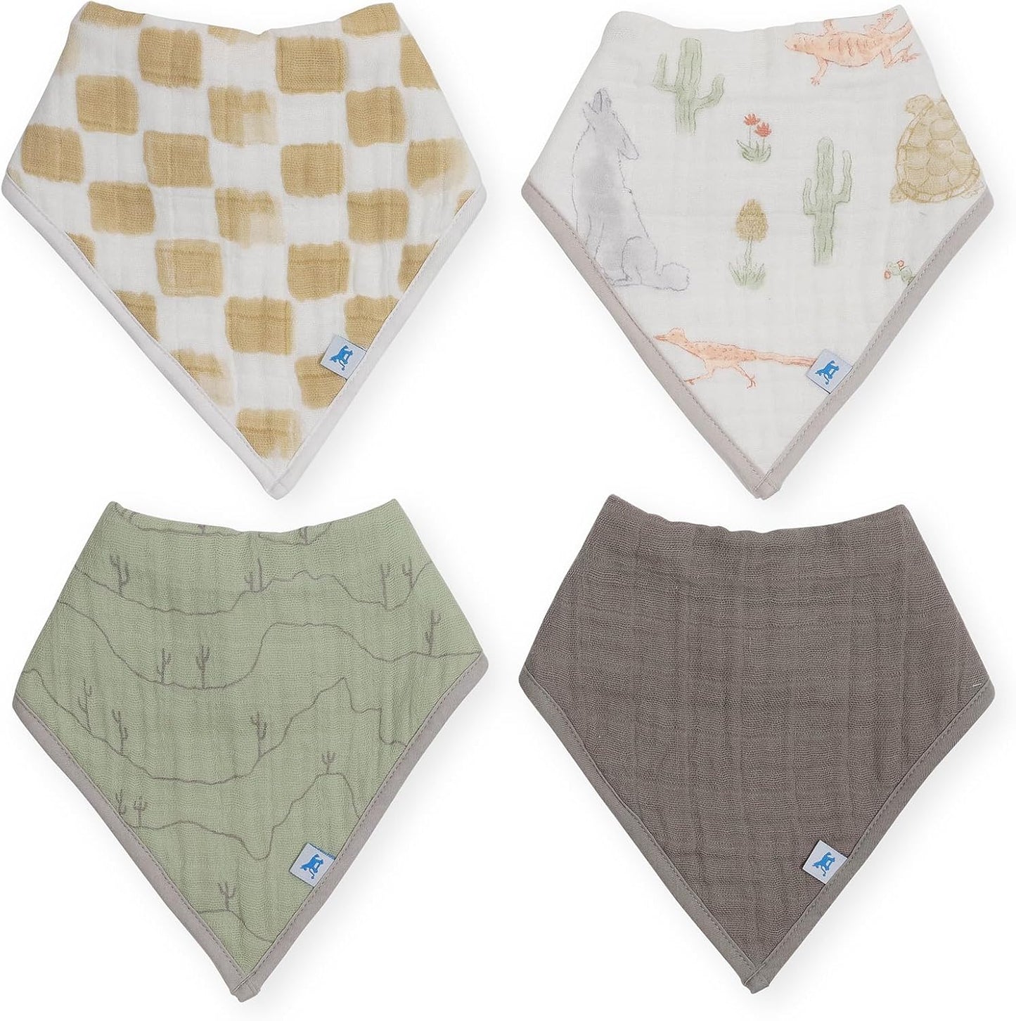 Little Unicorn Cotton Muslin with Fleece Bandana Bib