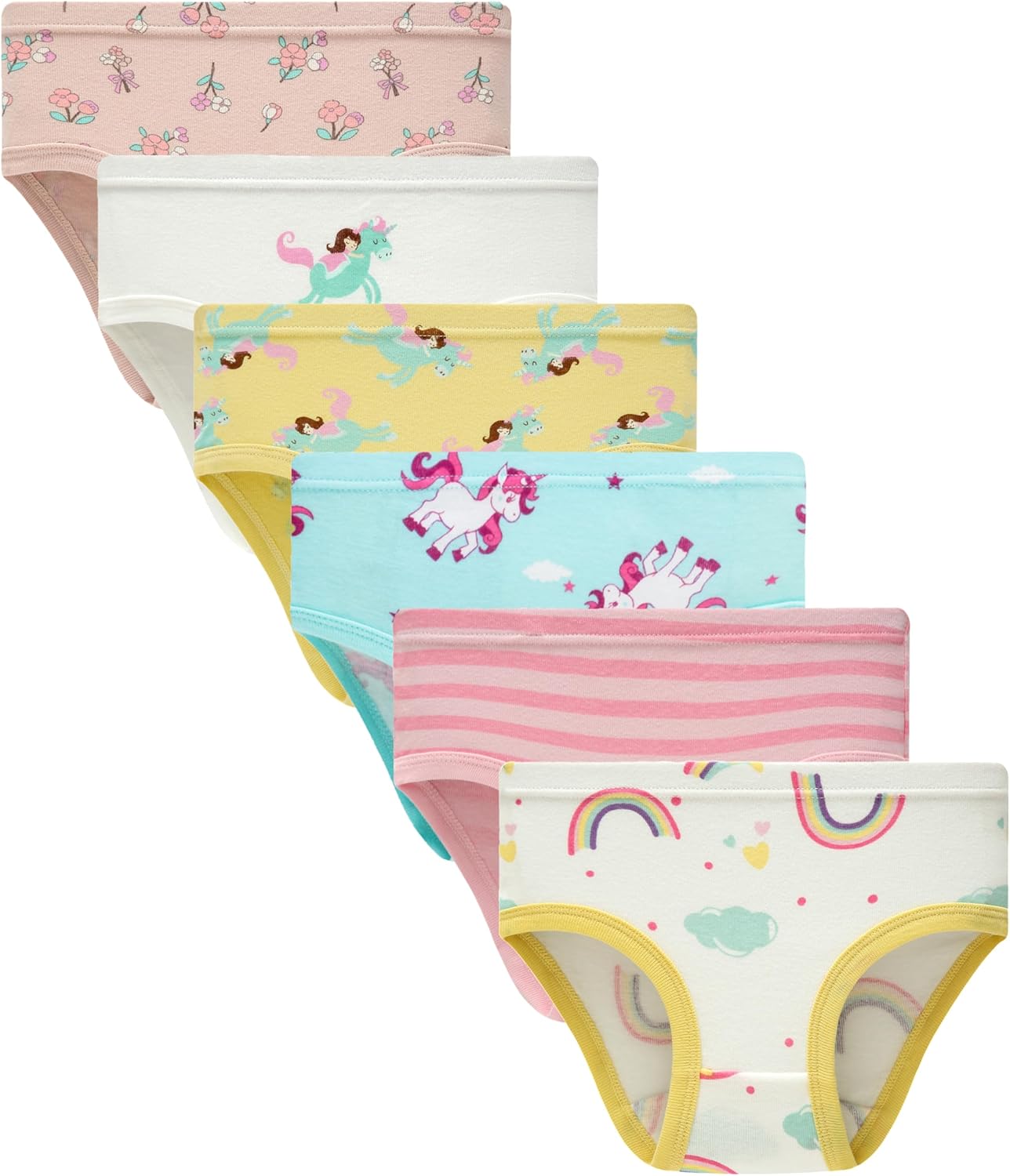 Boboking Soft Cotton Underwear Toddler Girls'Briefs Soft Undies