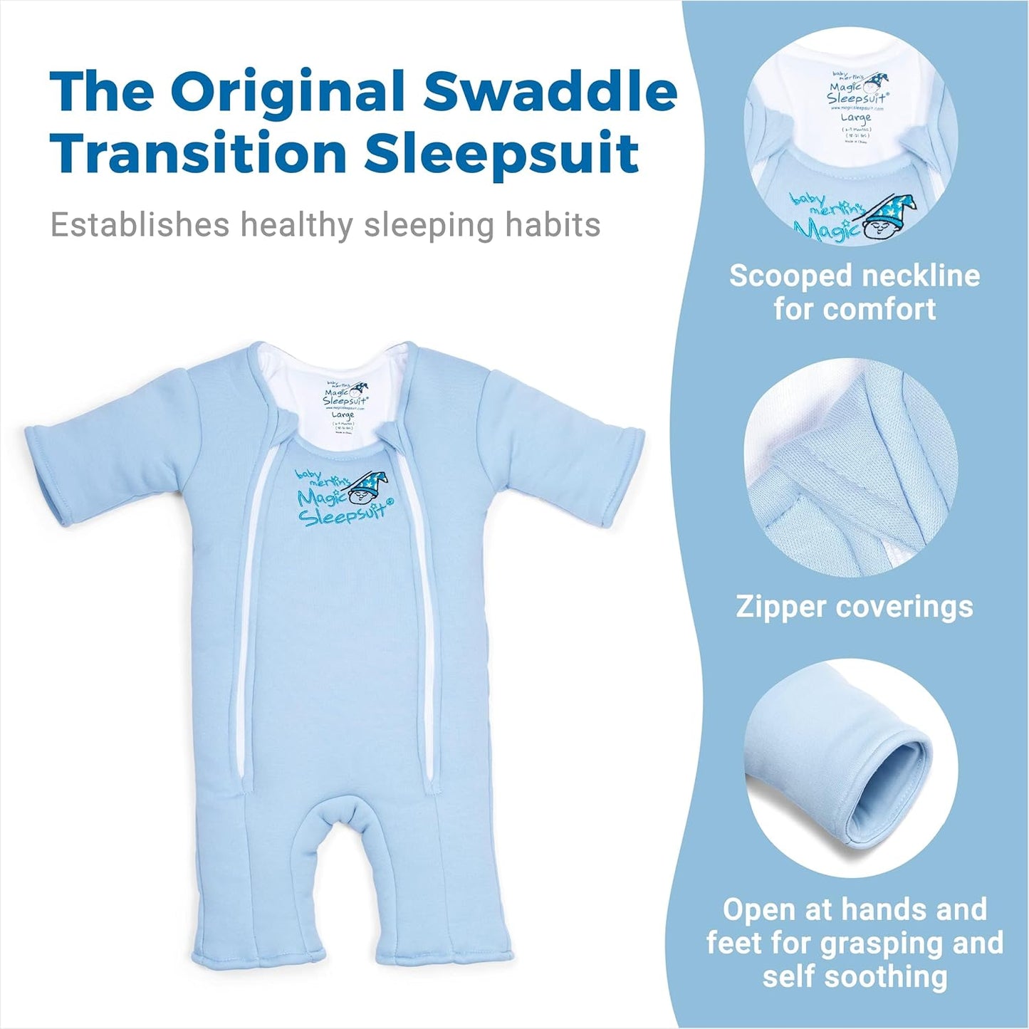 Baby Merlin's Magic Sleepsuit Girls' Habits,Safety