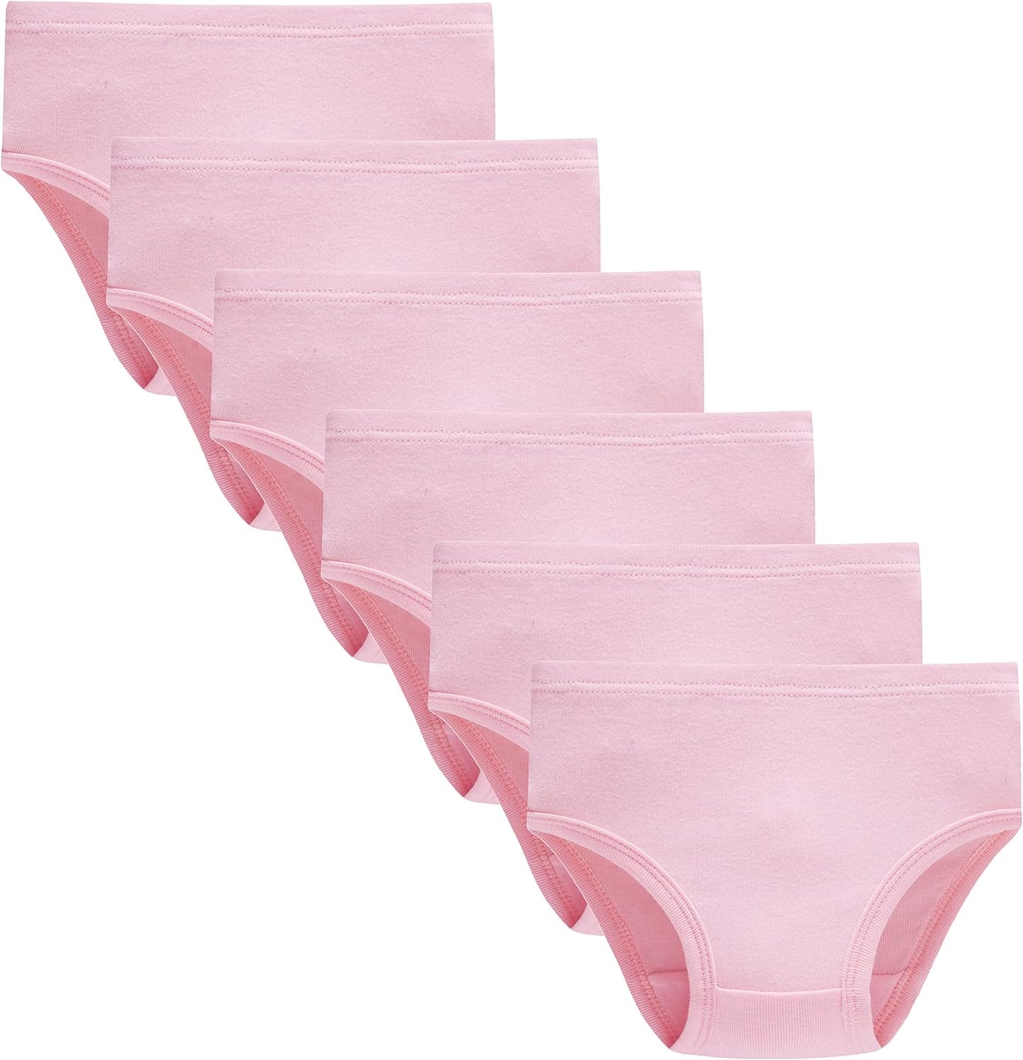 Cadidi Dinos Little Girls' Soft Cotton Underwear Kids Cool Breathable Comfort Panty Briefs Toddler Undies(Pack of 6)