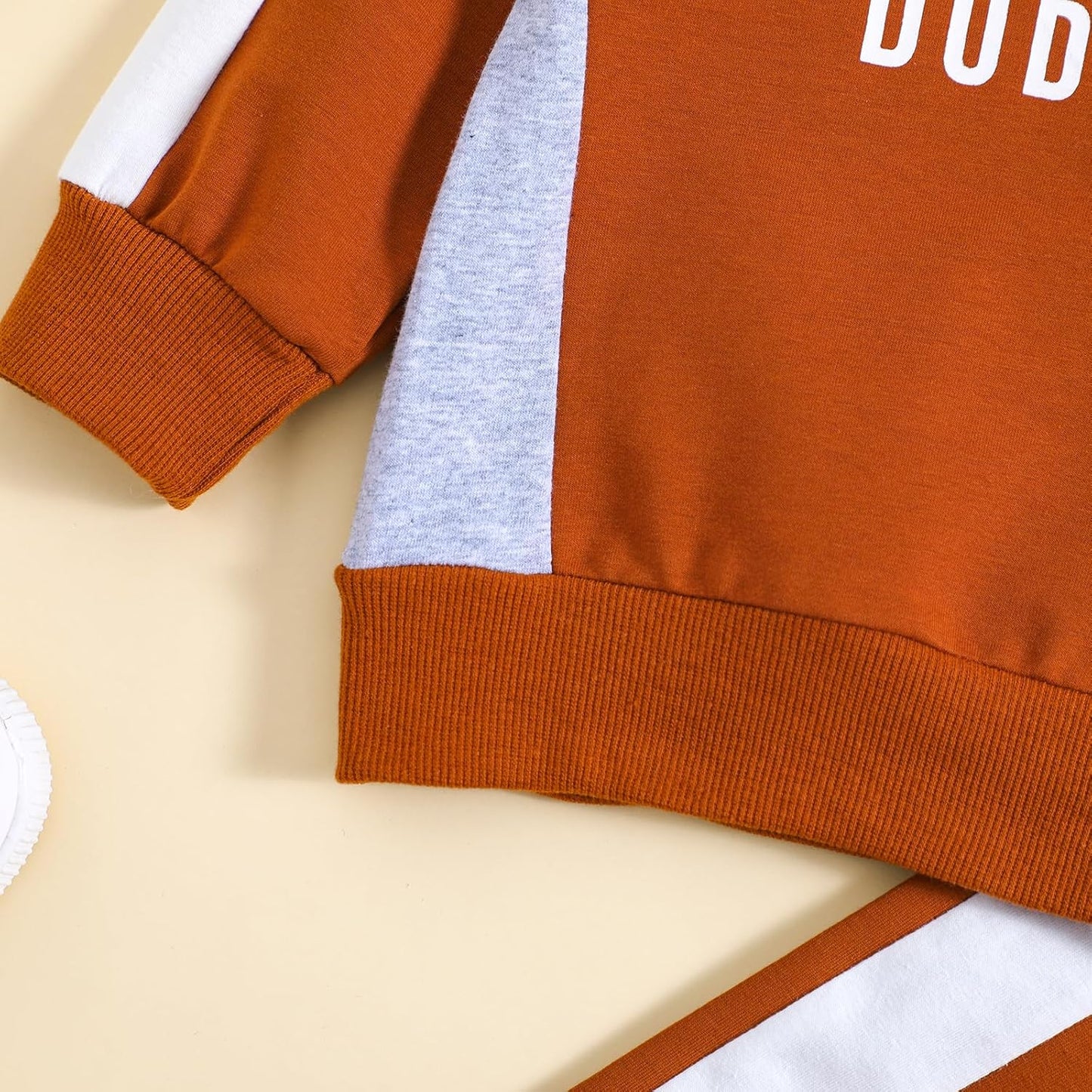 Baby Boy Clothes Fall 6 12 18 24 Months Football Long Sleeve Pullover Tops & Pant Sets Toddler Winter Outfits