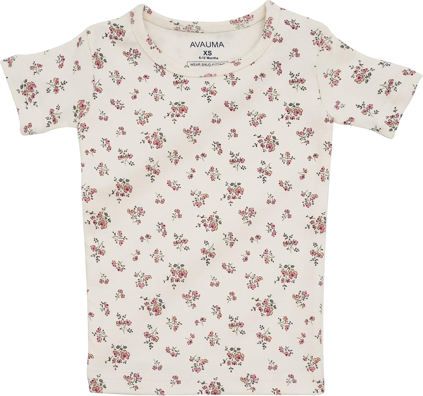 AVAUMA Baby Boys Girls Pajama Set 6M-7T Kids Cute Toddler Snug fit Pattern Design Pjs Cotton Sleepwear