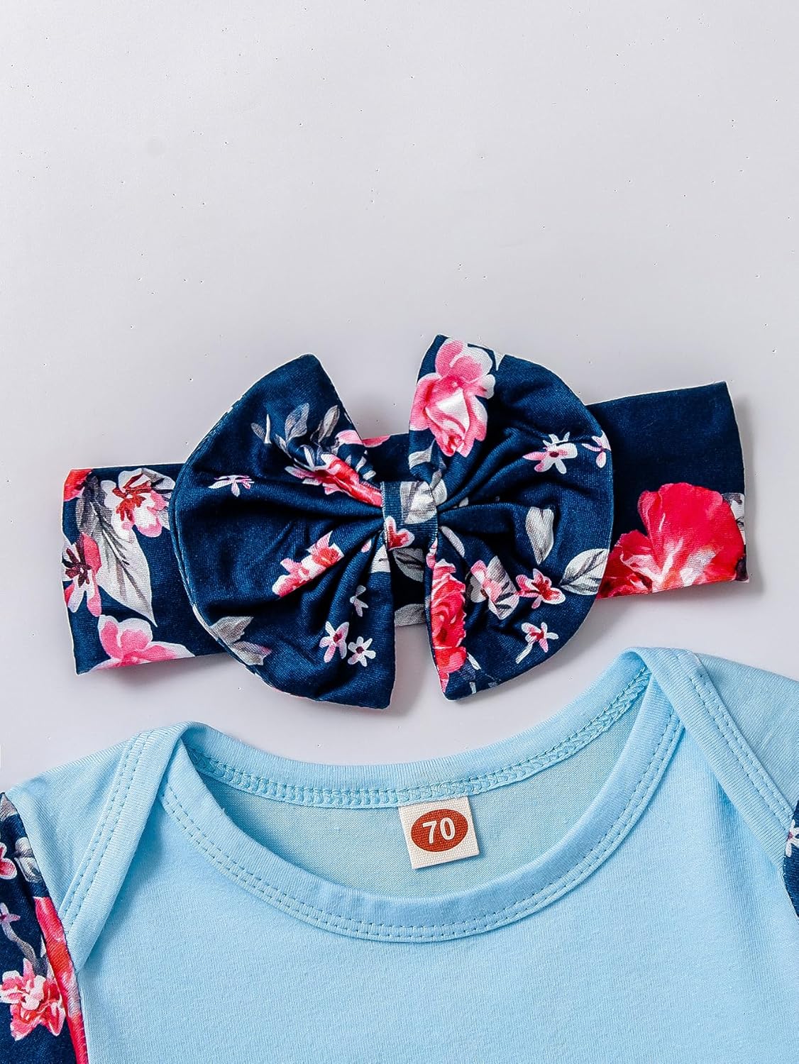 AMAWMW Newborn Baby Girl Little Sister Sleeper Gown Stripe Long Sleeve Nightgown Pajamas Gifts Stuff Essential Outfit