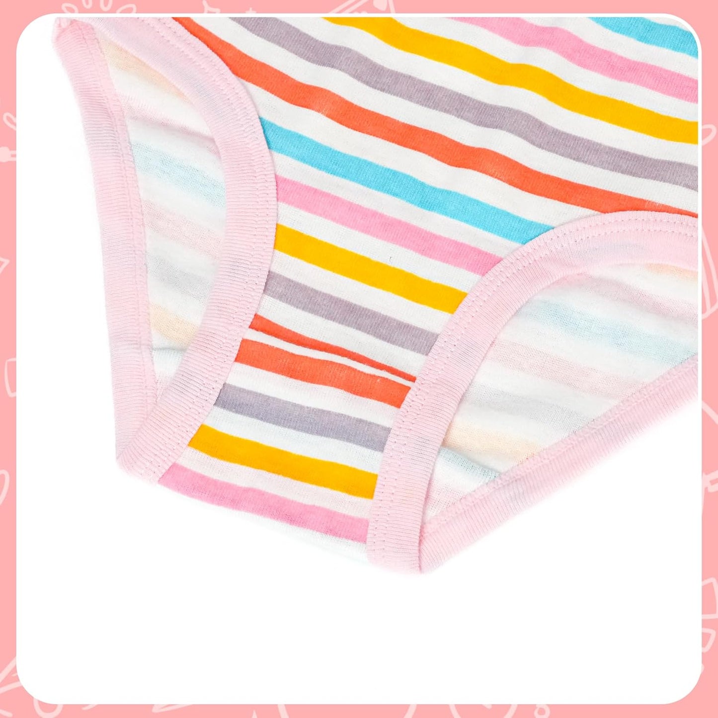 Tphon Little Girls Underwear Toddler Underwear Girls Panties Big Kids Undies Soft 100% Cotton