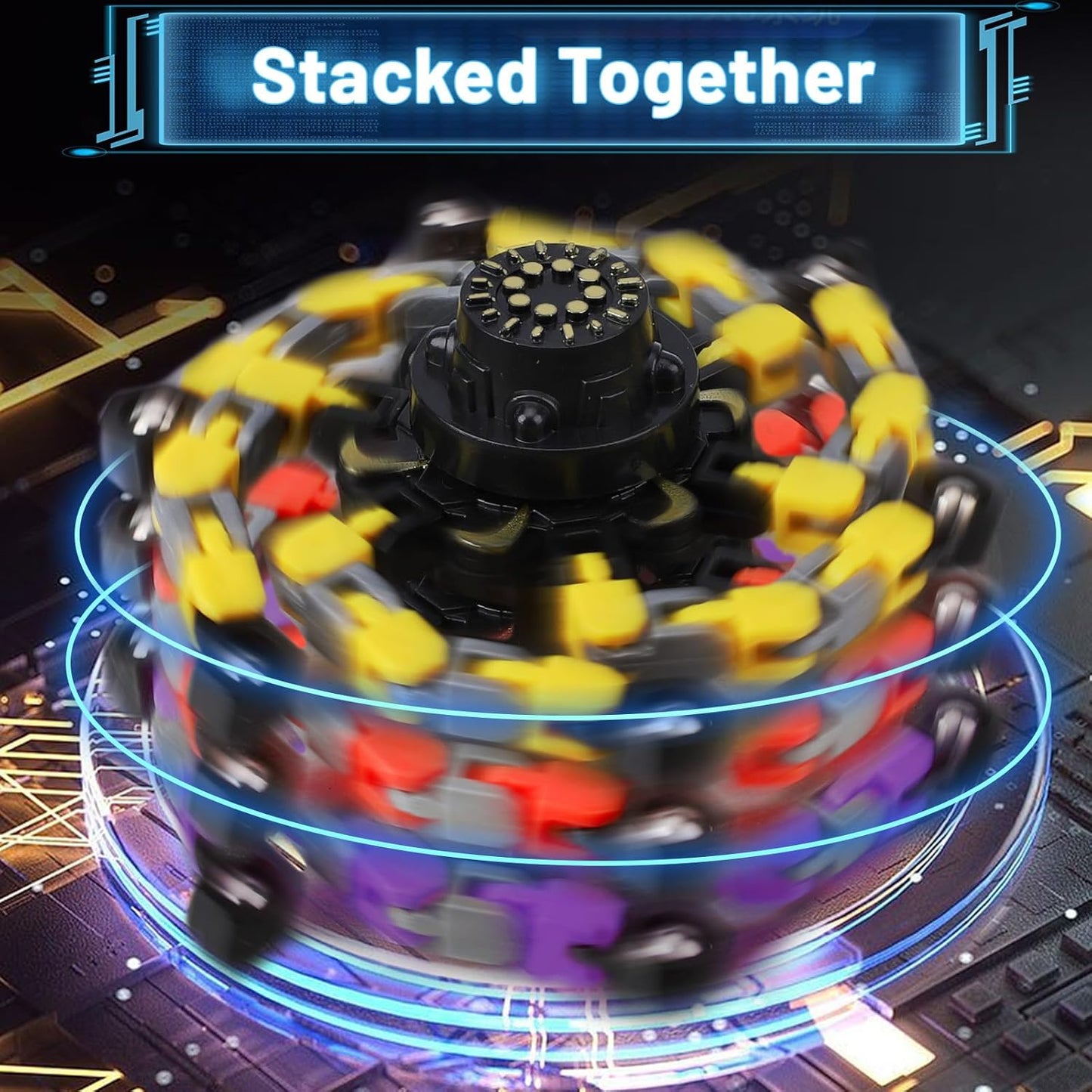 Transformable Fidget Spinners 15 PCS for Kids Adults Deformable Chain DIY Robot Spinners Stress Relief Sensory Toys for Party Stuffers Classroom Prizes Gifts for Kids