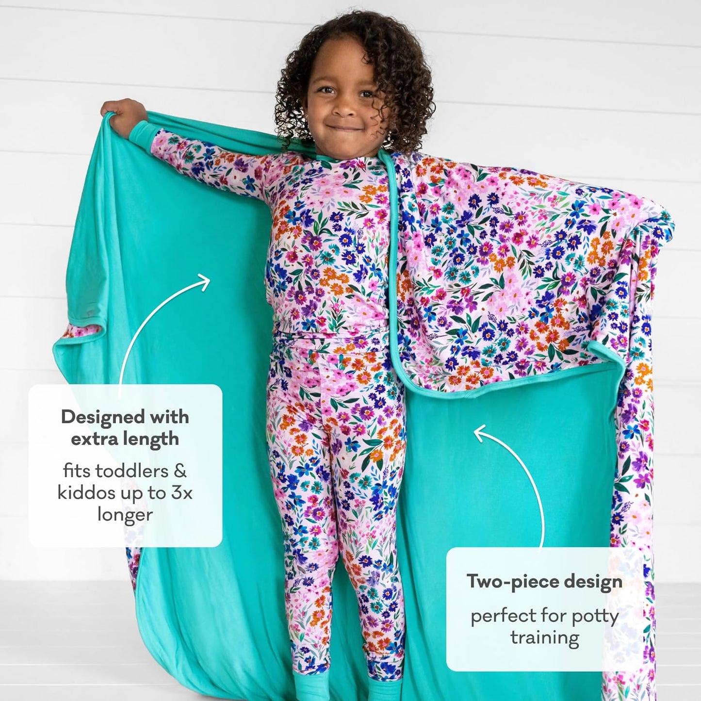 Little Sleepies Two-Piece Pajama Set for Boys & Girls, Soft Viscose from Bamboo Toddler Pajamas for Kids, Family Matching PJs