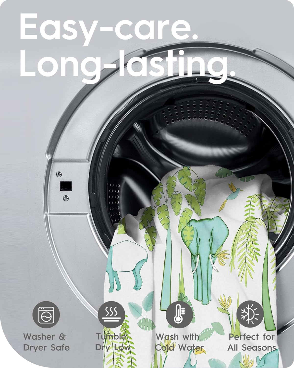 Mini Crib Sheets Boy Girl, Ultra Soft Pack N Play Sheets Fitted, Neutral Pack and Play Mattress Sheets, Premium Jersey Knit Portable Crib Sheets, Secure and Cute, Elephant & Cartoon Safari