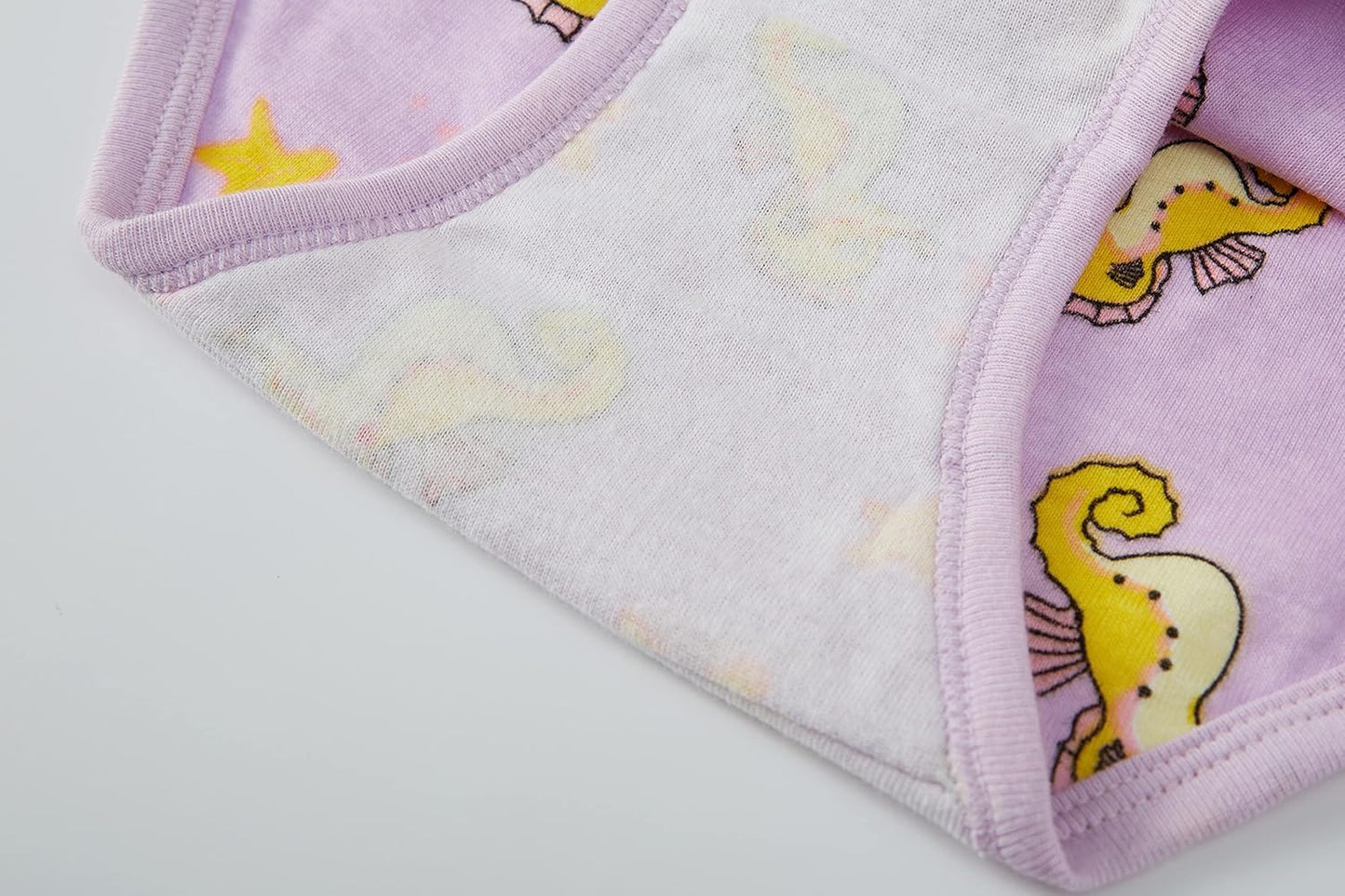 Cadidi Dinos Little Girls' Soft Cotton Underwear Kids Cool Breathable Comfort Panty Briefs Toddler Undies(Pack of 6)