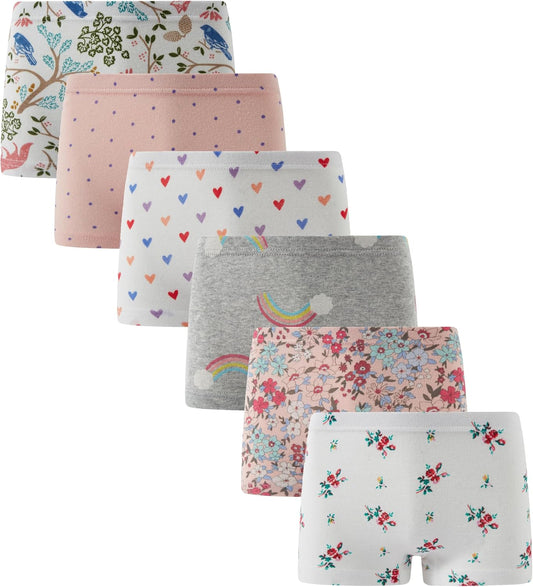 Boboking Soft Cotton Girls' Panties Boyshort Little Girls' Underwear Toddler Undies
