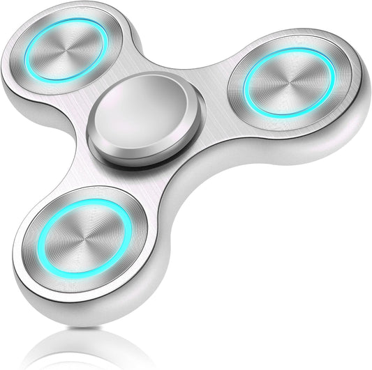 Fidget Spinners Toy, Metal Stainless Steel Bearing High Speed 4-8 Min Spins, EDC ADHD Stress Anxiety Relieves Fidgets Finger Toys, Spinner Toys for Kids and Adults