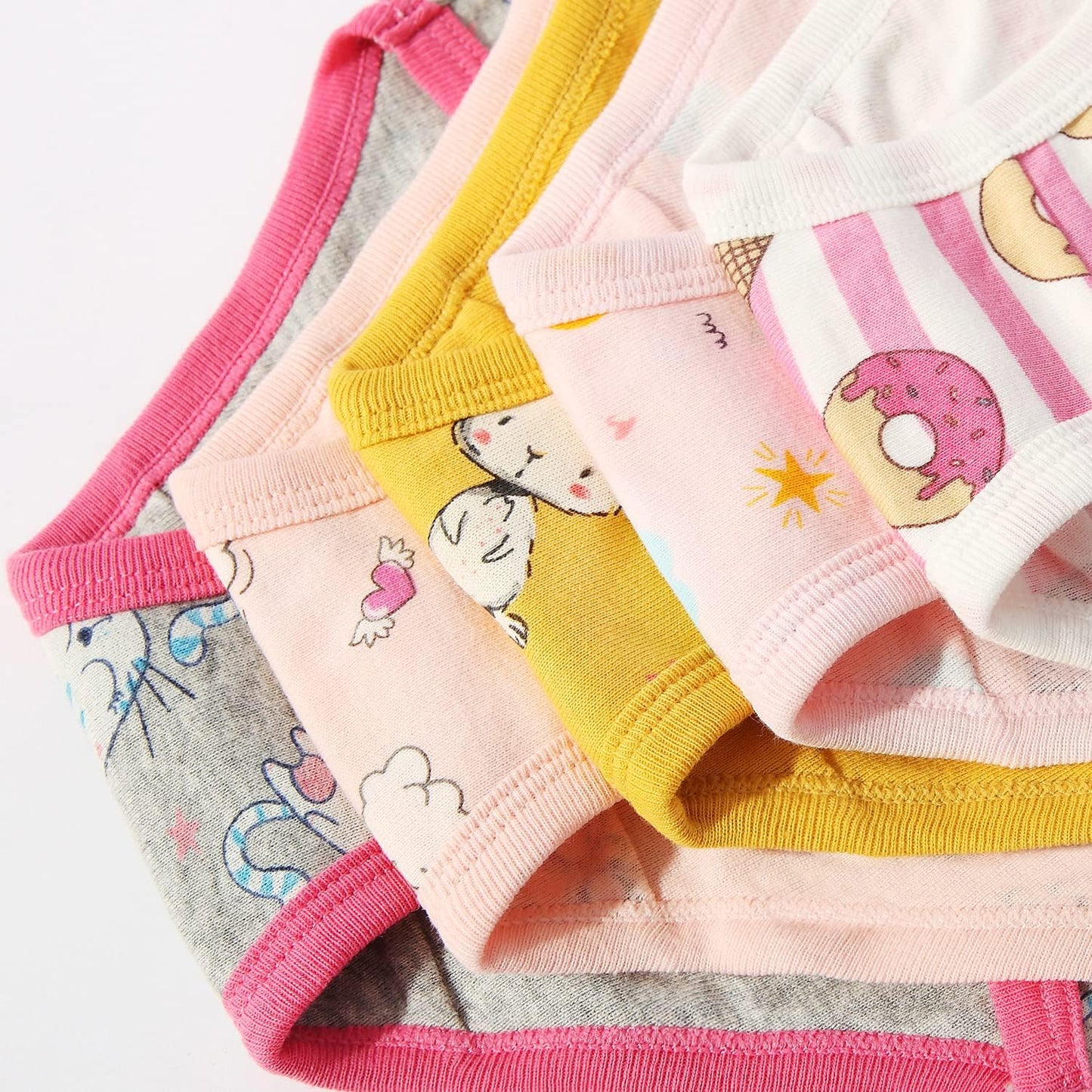 Girls' Cotton Brief Breathable Toddler Panties Kids Assorted Underwears 6-8 pieces