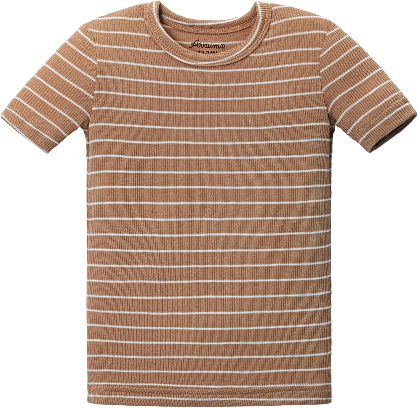 AVAUMA Stripe Pattern Baby Boys Girls Pajama Set Kids Toddler Snug fit Ribbed Sleepwear pjs for Daily Life Style