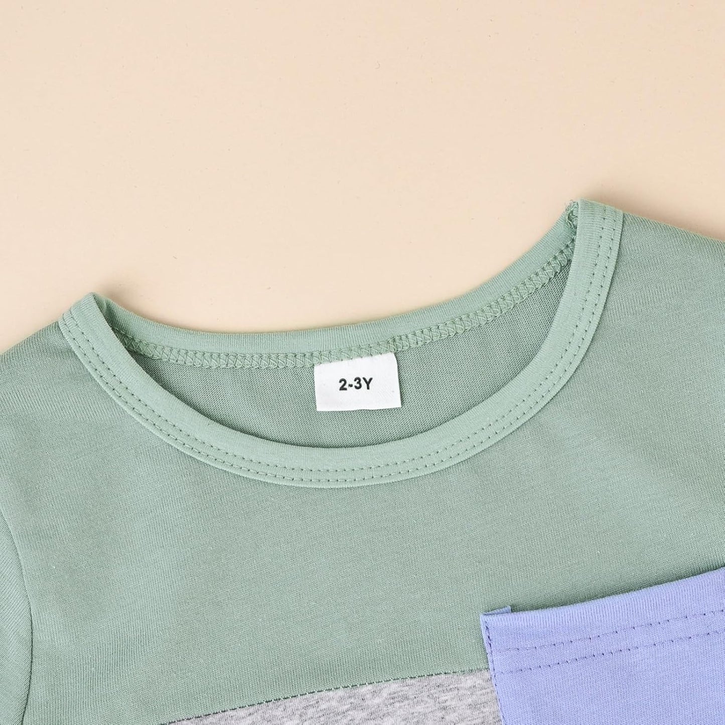 Baby Boy Clothes Toddler Boy Summer Outfits Short Sleeve Patchwork Top T-shirt & Pocket Pant Set 2 Piece 12 Months-4T