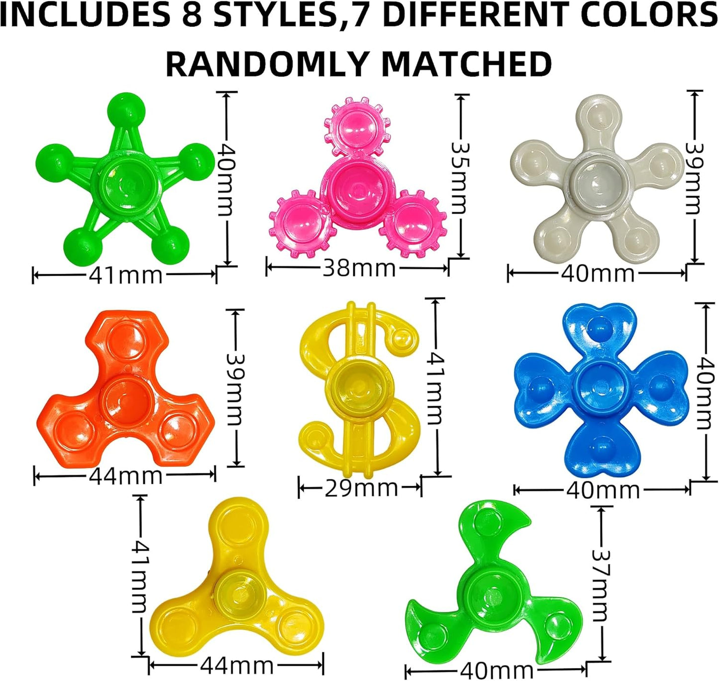 Fidget Spinners Bulk-Mini Fidget Spinner Toys for Kids Teens Adults Birthday Party Favors,Return Gifts,Goodie Bags Stuffers,Party Games,Classroom Rewards Carnival Prizes (24)