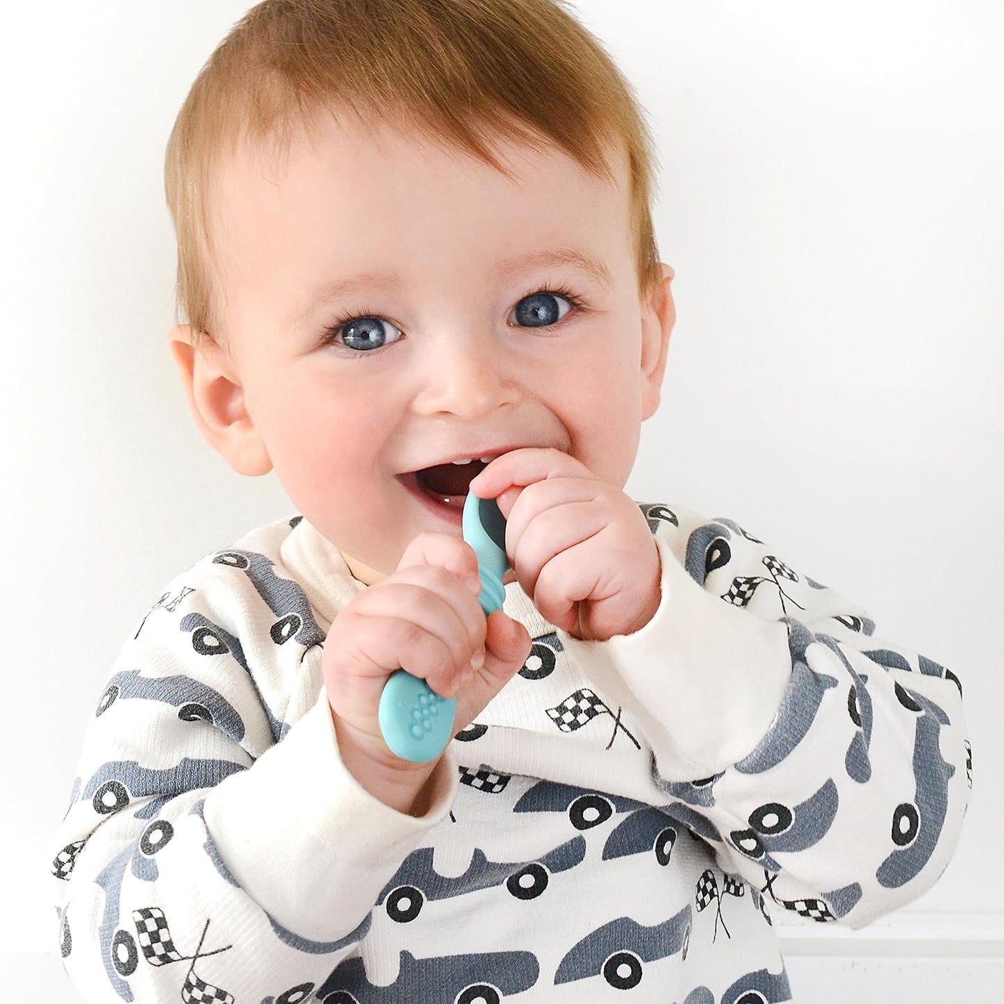 PrimaStella Silicone Chew Spoon Set for Babies and Toddlers - Safety Tested - BPA Free - Microwave, Dishwasher and Freezer Safe