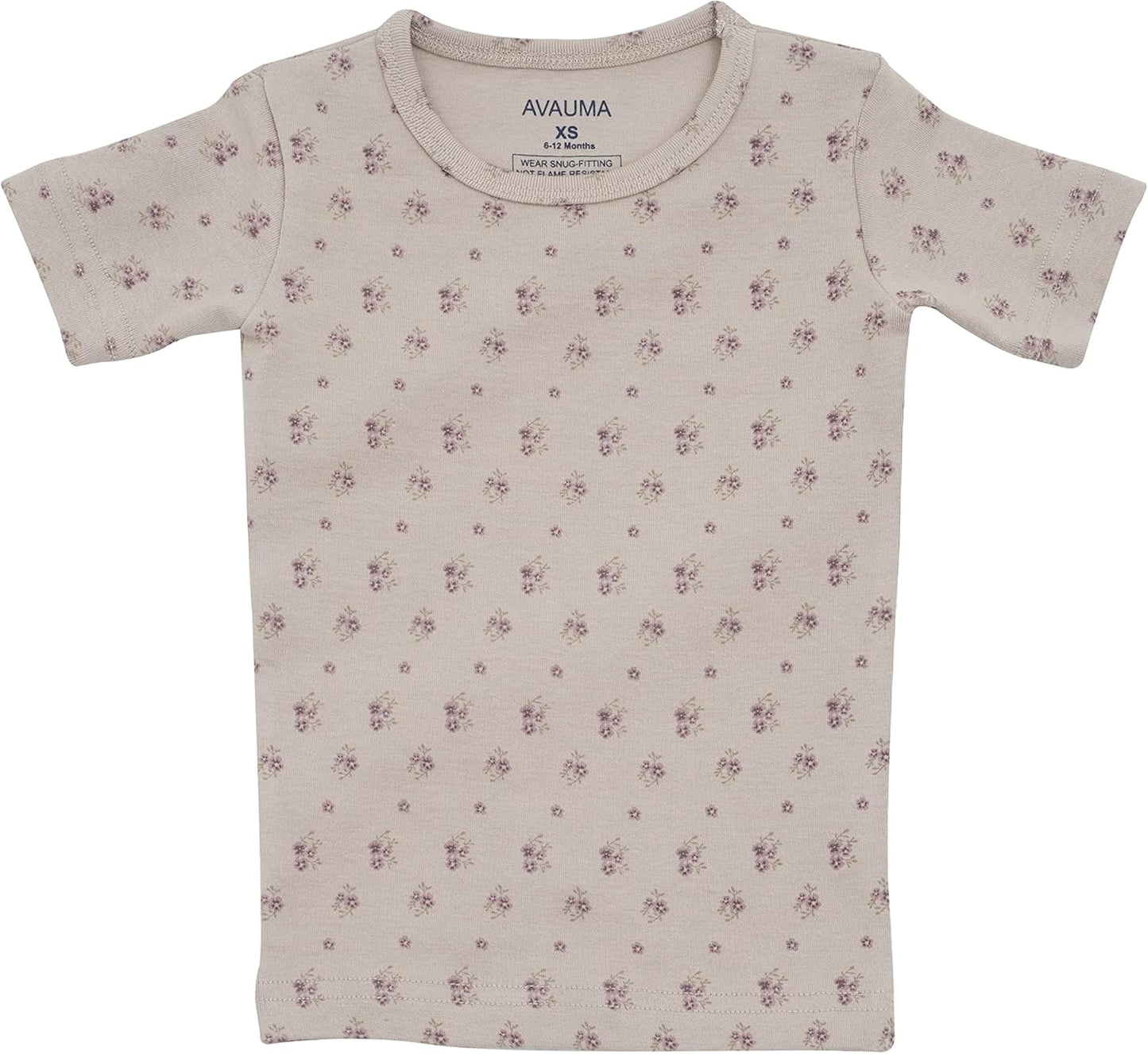 AVAUMA Baby Boys Girls Pajama Set 6M-7T Kids Cute Toddler Snug fit Pattern Design Pjs Cotton Sleepwear