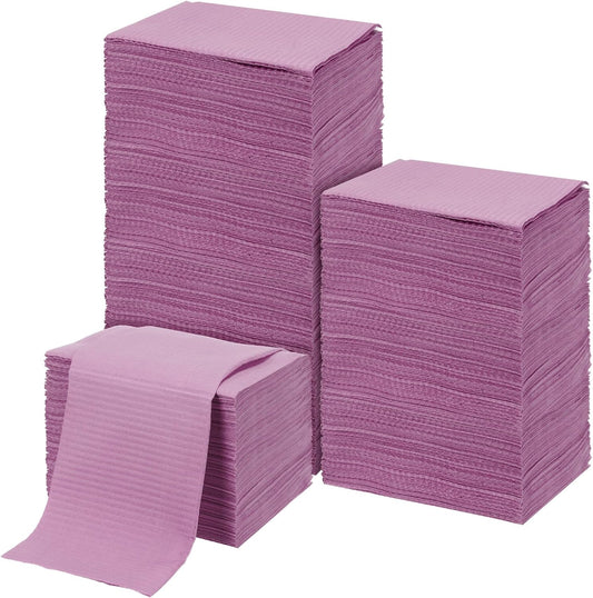 100pcs Disposable Changing Liner 2-ply Baby Changing Station Pad Disposable Changing Pads Diaper Changing Mat Portable Sanitary Liner Refills for Commercial Restrooms (Purple)