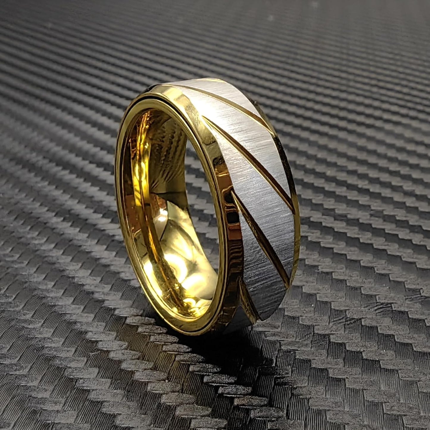 EDC Fidget Slider Fidget Toy Adult Stress Relief Metal Ratchet Ring Jewelry ADHD Recreational Fidget Toy Tactile Coin (Golden, 11)