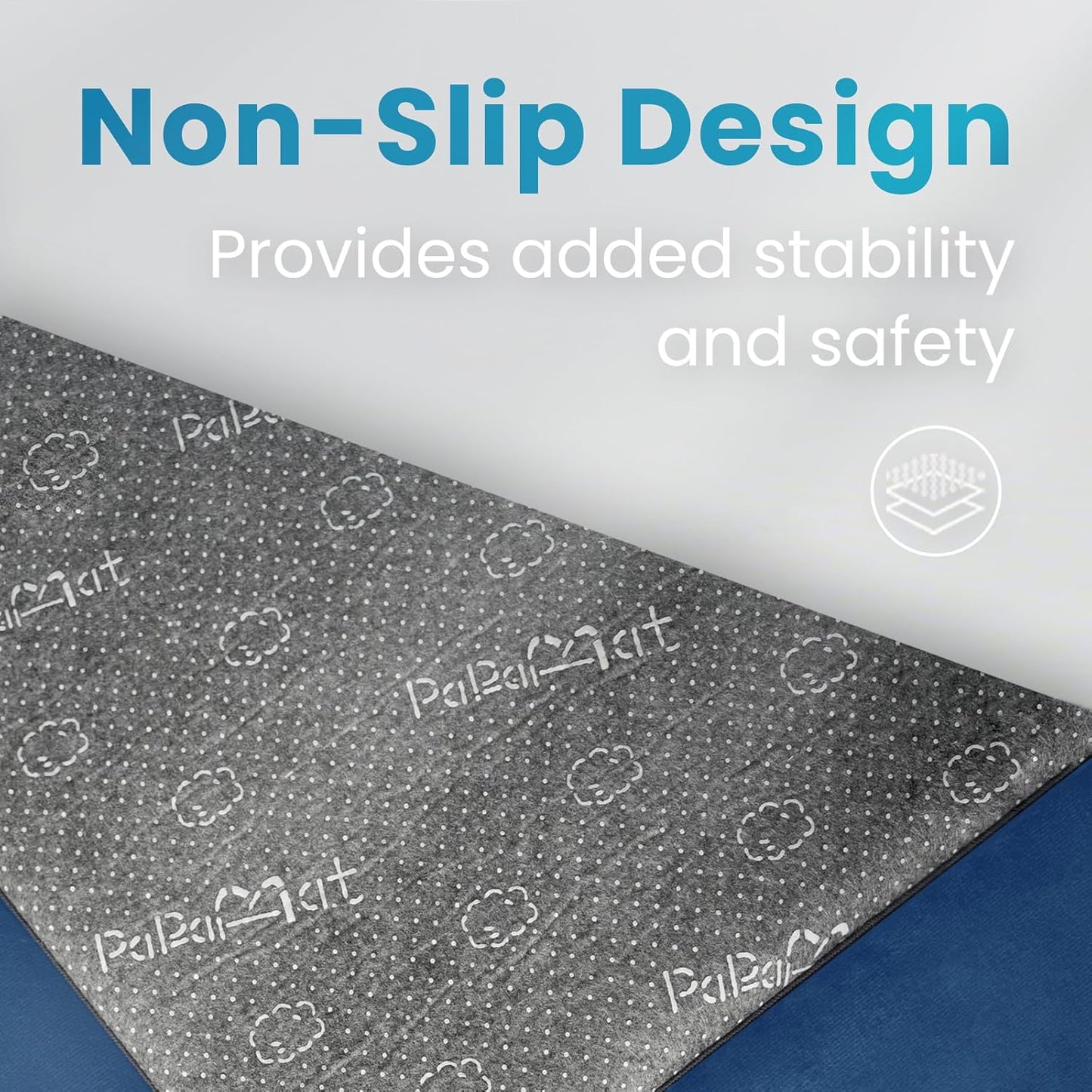 Ultra Soft Baby Play Mat,1.3" Thick Elasti-Foam Tummy Time Mat for Infants,Toddlers,Kids,Water-Repellent Coral Fleece Nursery Rug,Non-Slip Safe for Crawling&Hardwood Floors(Royal Blue)