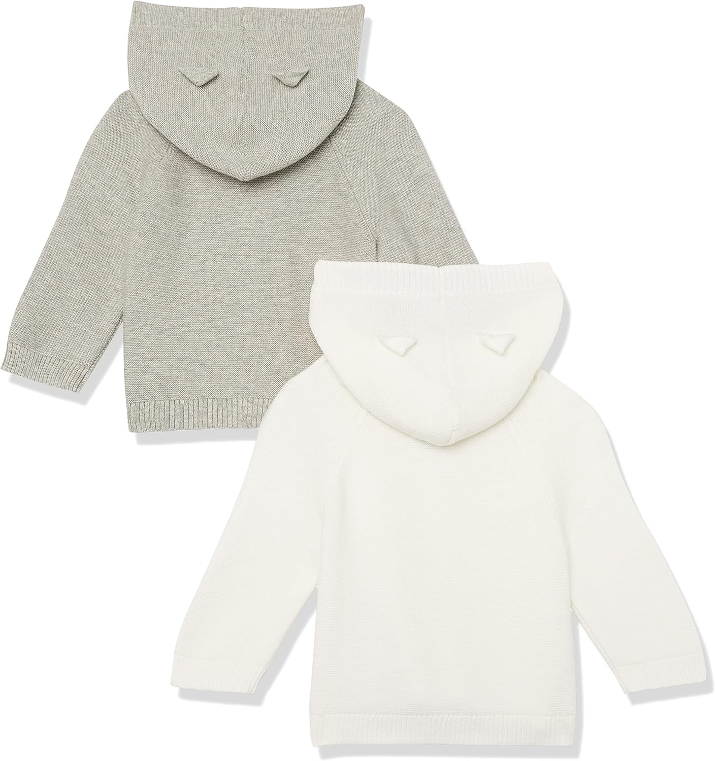 Amazon Essentials Unisex Babies' Hooded Sweater, Pack of 2