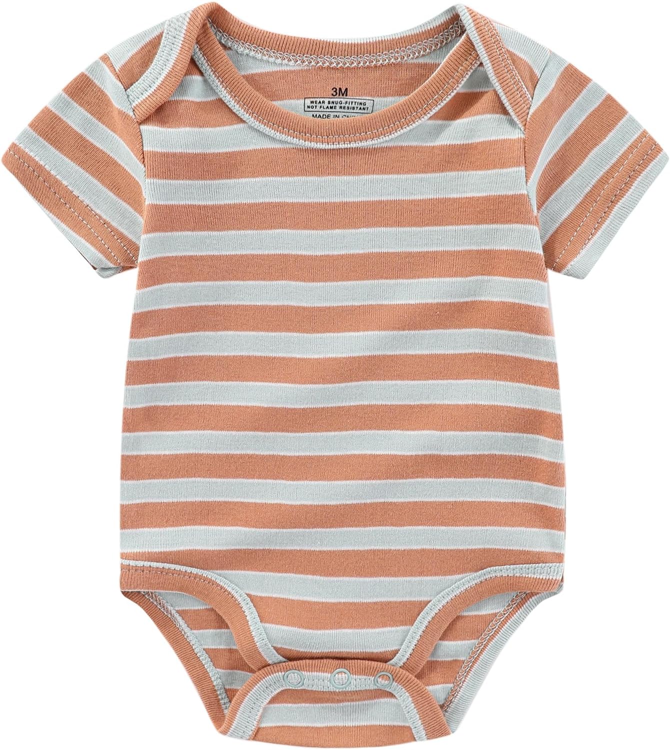 Baby Bodysuit and Pant Set Summer Ribbed Mix Match Infant Boy Girl Clothes Outfits