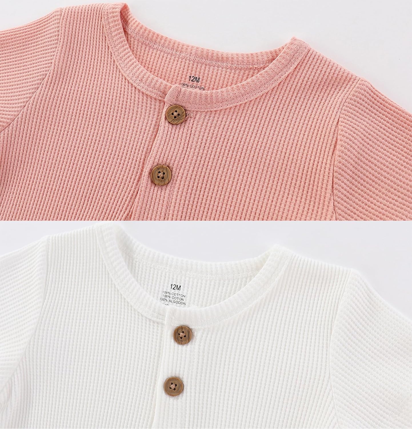 Baby Bodysuits Solid Romper One-Piece Newborn Clothes 2 Pack Baby Shower Gifts