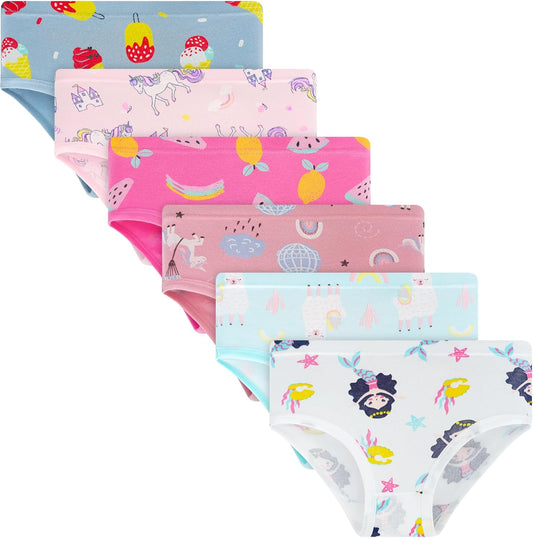 Tphon Little Girls Underwear Toddler Underwear Girls Panties Big Kids Undies Soft 100% Cotton