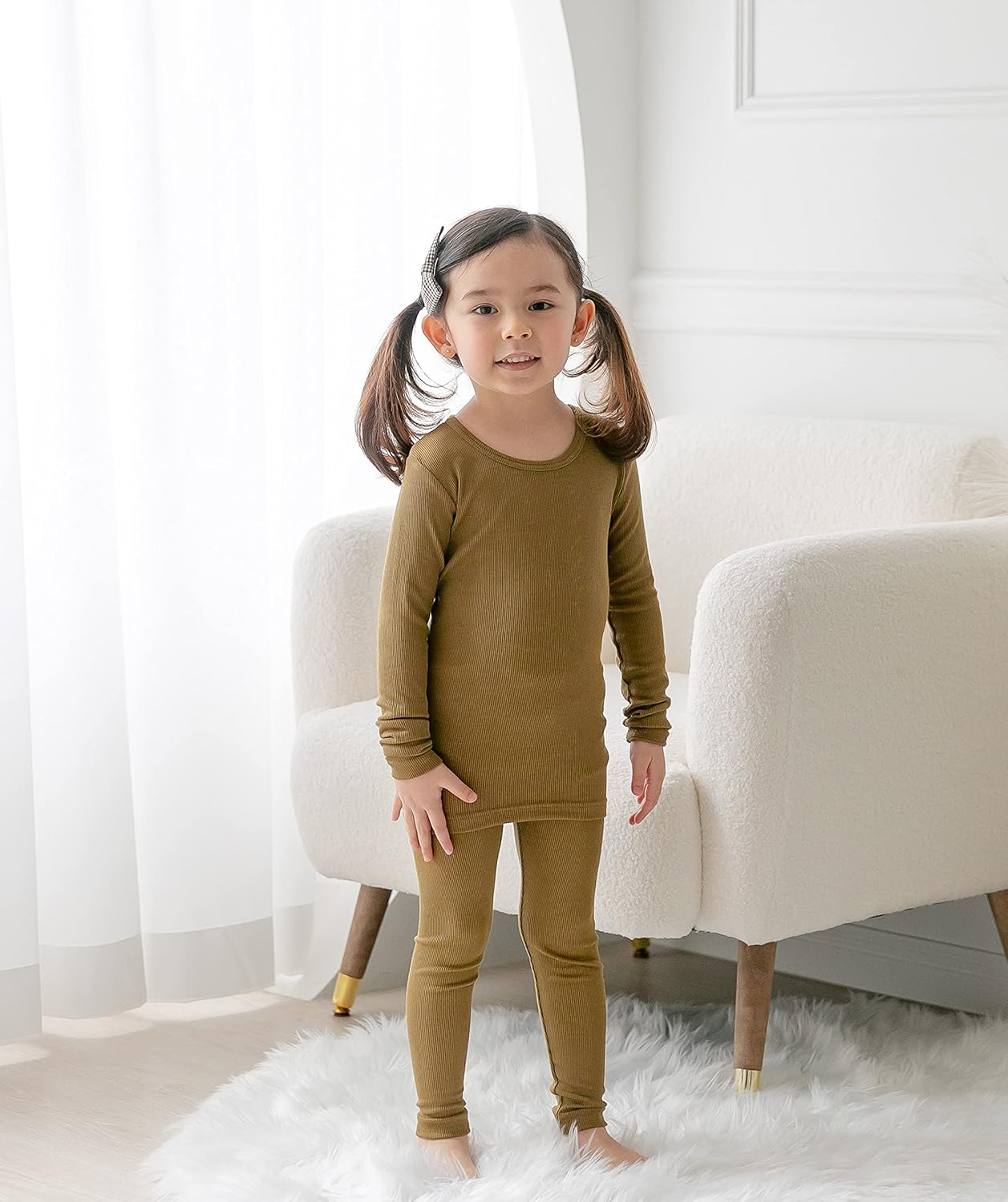 AVAUMA Baby Boys Girls Pajama Set Kids Toddler Snug fit Ribbed Sleepwear pjs for Daily Life Style