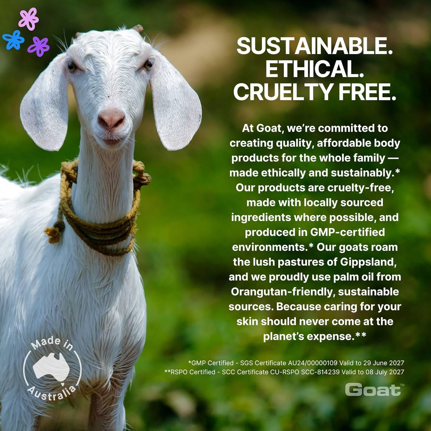 Goat Milk Kids Organic Body Wash: Balance and Moisture for Kids and Babies' Skin, 10.1 Fl oz