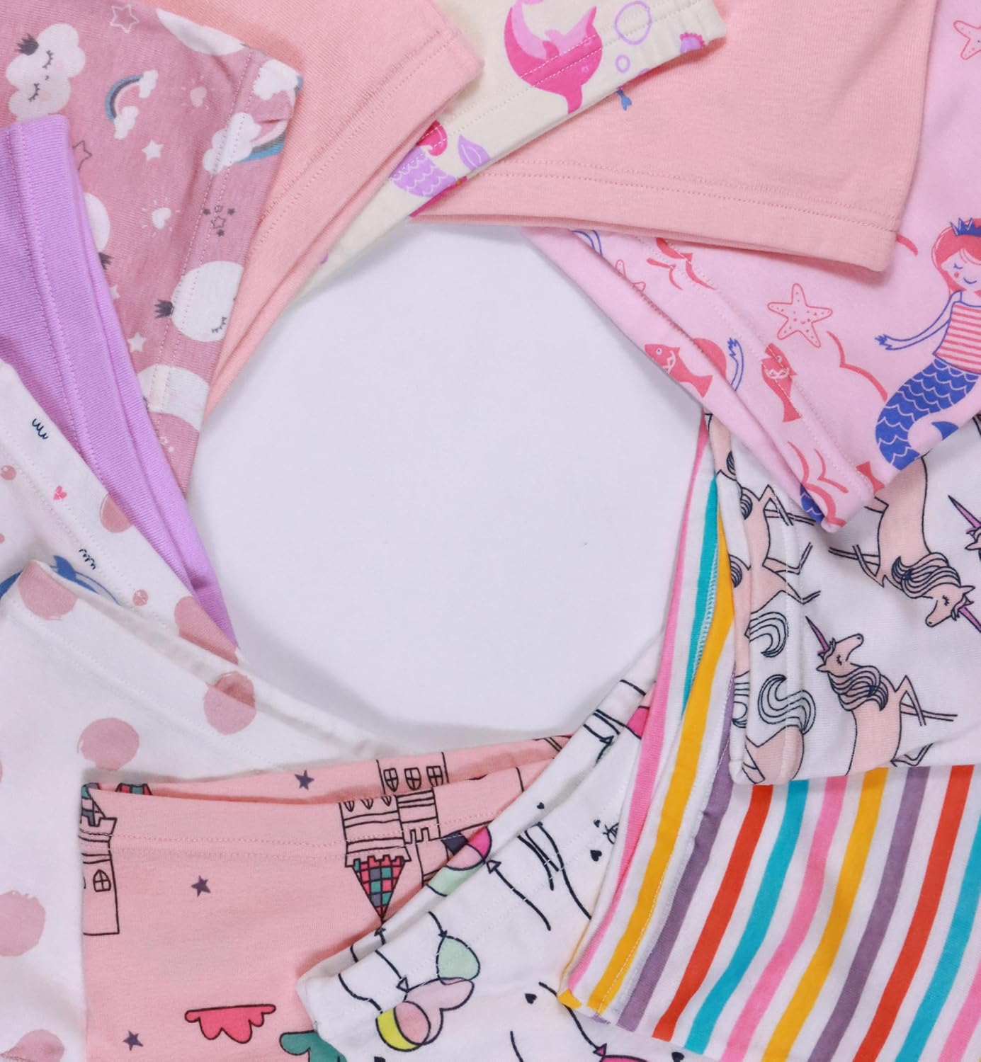 Sladatona Soft Girls Boyshort Panties Cotton Briefs Kids Underwear