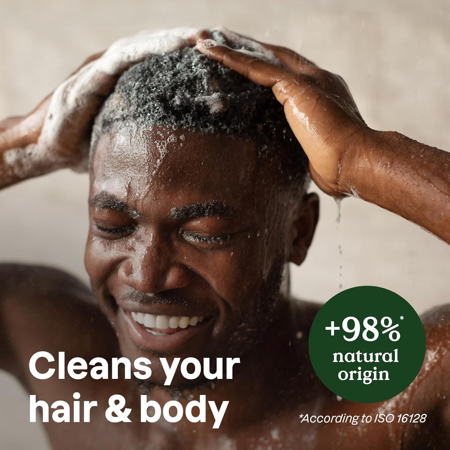 ATTITUDE 2-in-1 Body Wash and Hair Shampoo, EWG Verified Shower Gel, Dermatologically Tested, Made with Naturally Derived Ingredients, Vegan Personal Care, Peppermint and Sweet Orange, 16 Fl Oz