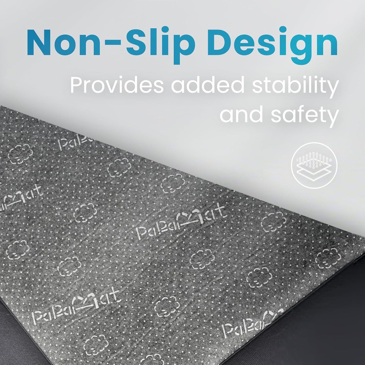 Baby Play Mat for Kids Room,Extra Thick Elasti-Foam Anti-Fall Cushion Mat for Babies,Toddlers,Infants,Water-Repellent&Non-Slip Bedroom Bedside Rugs(Dark Grey)