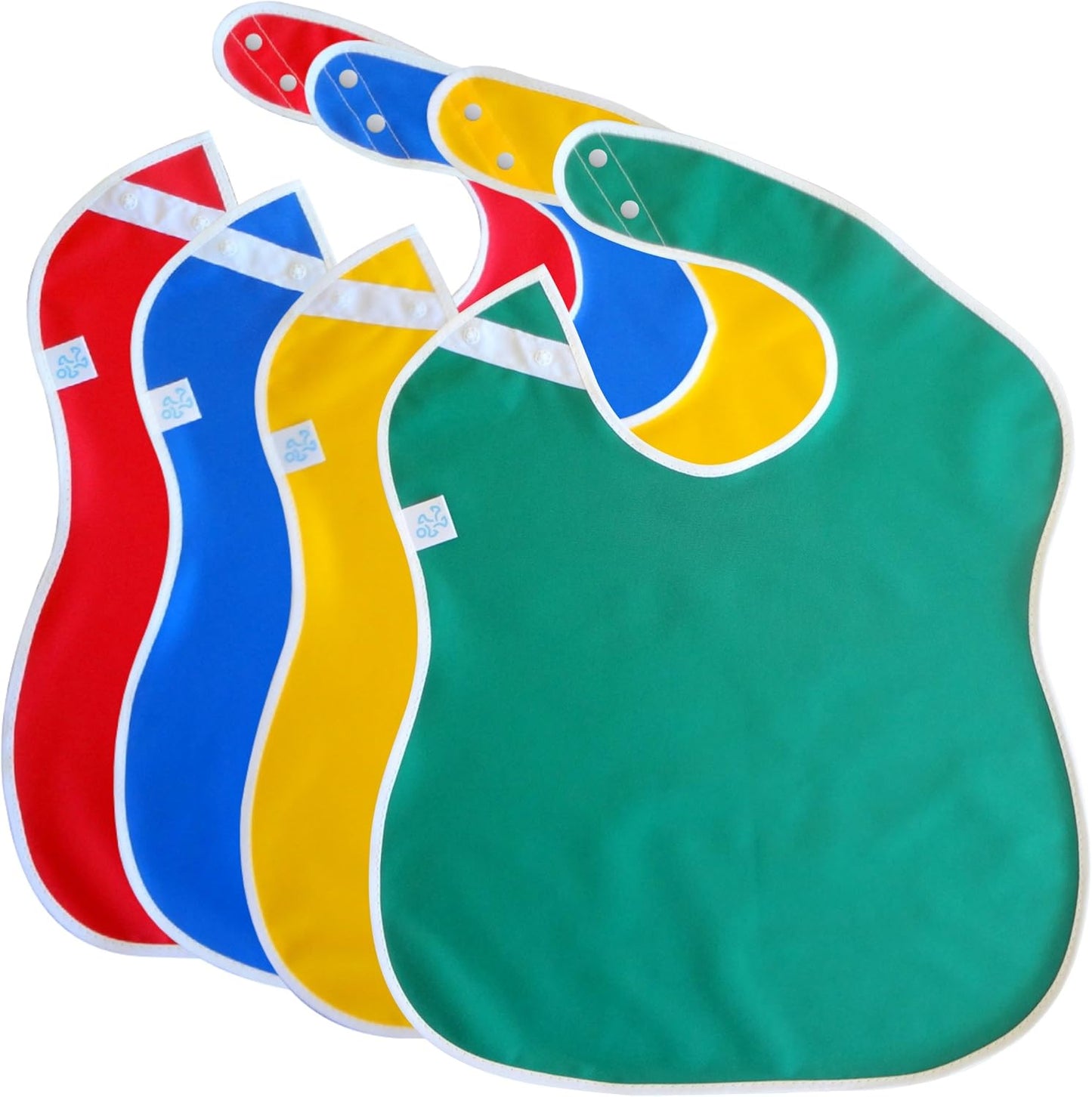 Large Waterproof Bibs Primary Collection - 4pk, 12pk, 48pk