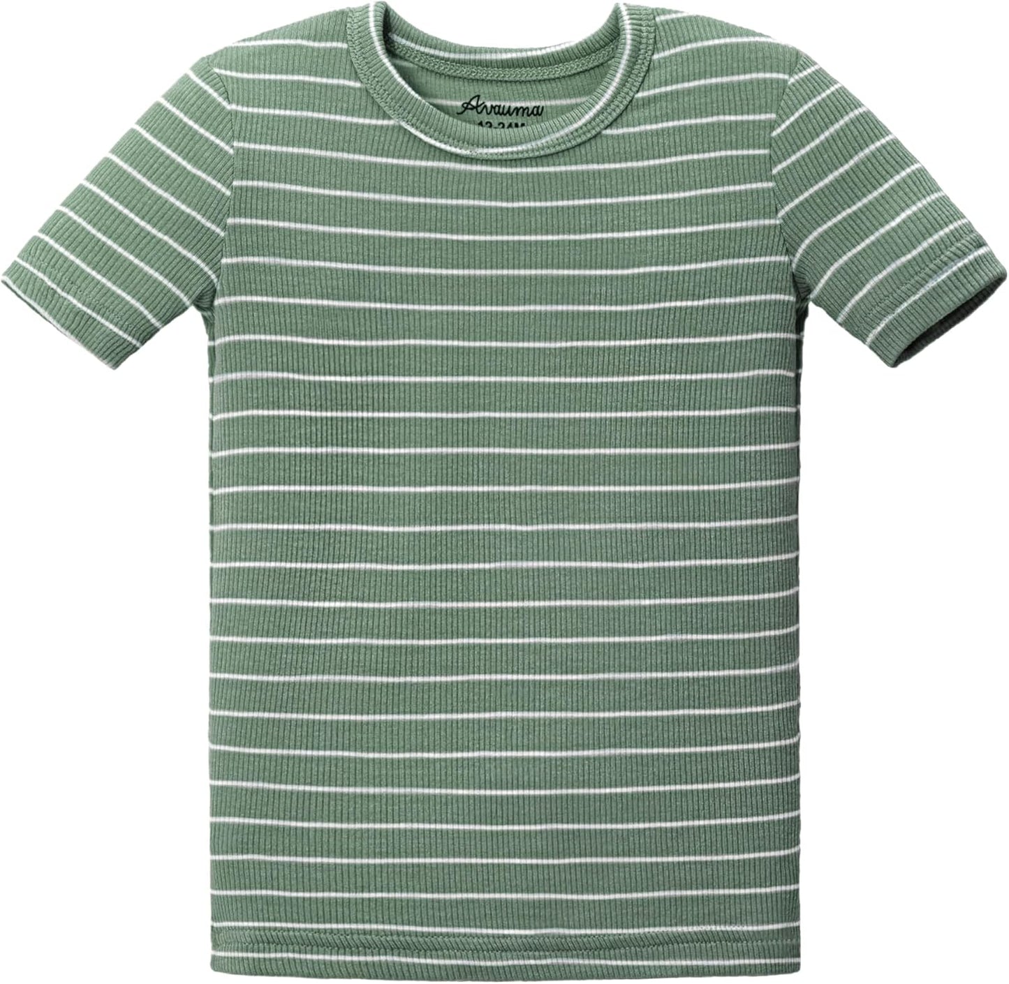 AVAUMA Stripe Pattern Baby Boys Girls Pajama Set Kids Toddler Snug fit Ribbed Sleepwear pjs for Daily Life Style