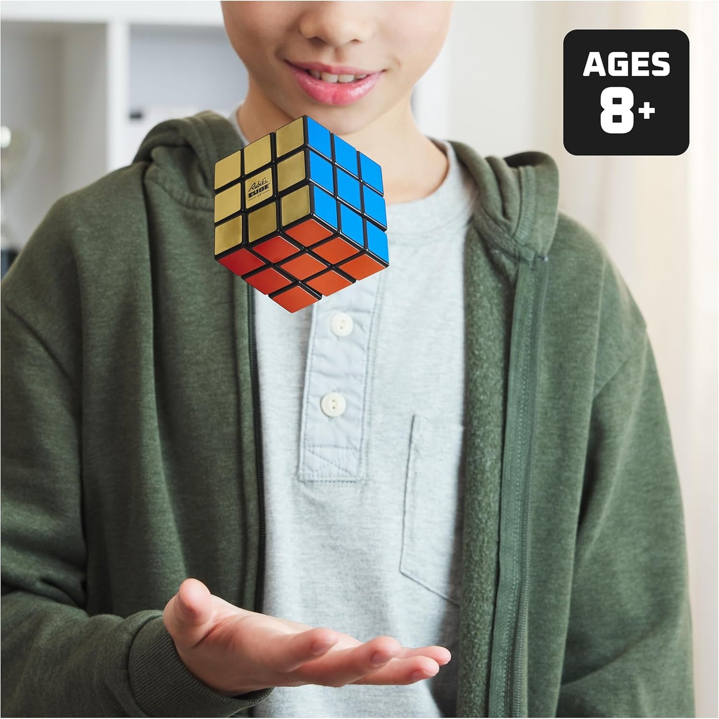 Rubik's Cube, Special Retro 50th Anniversary Edition, Original 3x3 Color-Matching Puzzle Classic Problem-Solving Challenging Brain Teaser Fidget Toy, for Adults & Kids Ages 8+
