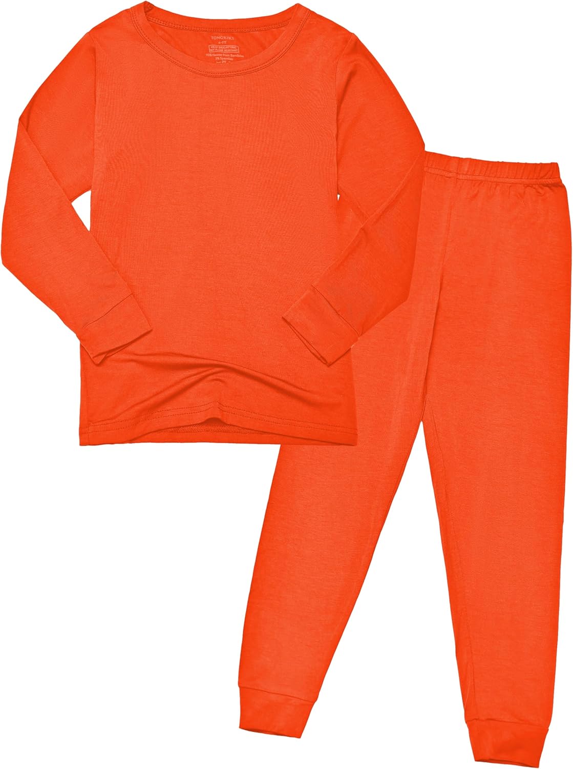 BABY 2T-10Y Toddler Kids Girls Boys Soft Comfy Viscose 2pcs Set Long Sleeve Plain Shirts and Pants Sets