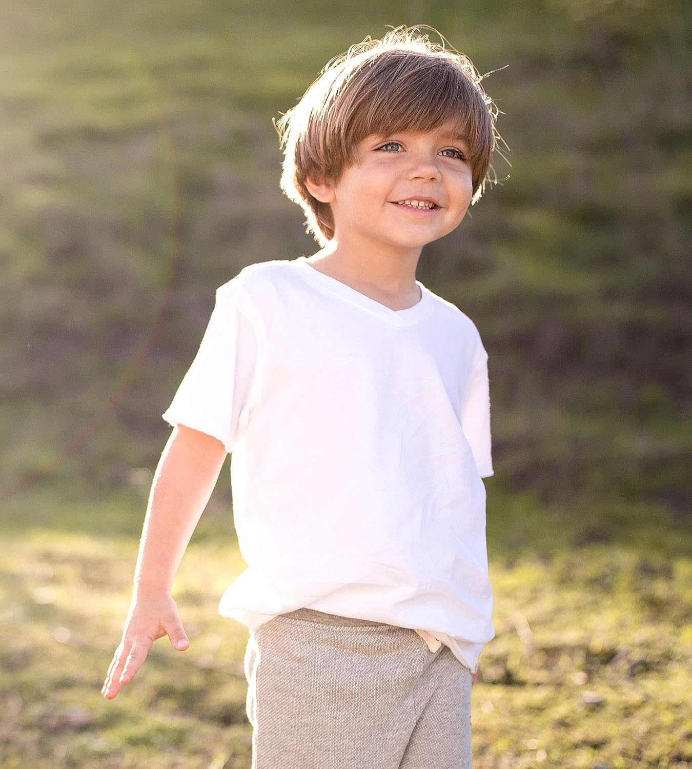 Burt's Bees Baby Baby Boys Tees, Short Long Sleeve T-Shirt V-Neck Crew Infant and Toddler Top, 100% Organic Cotton