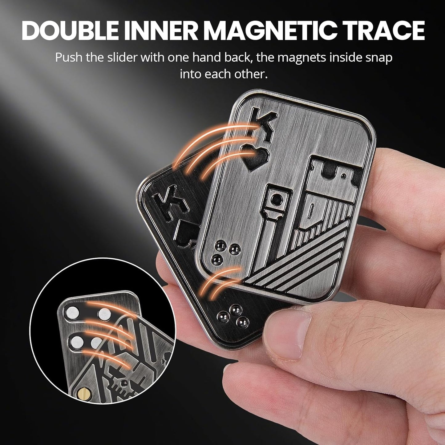 Fidget Slider Toys, Poker Cards Fidget Toy, Sensory Fidget Toys to Relieve Anxiety and Stress, Cool Desk Fidgets Gift for Adults and Teenagers