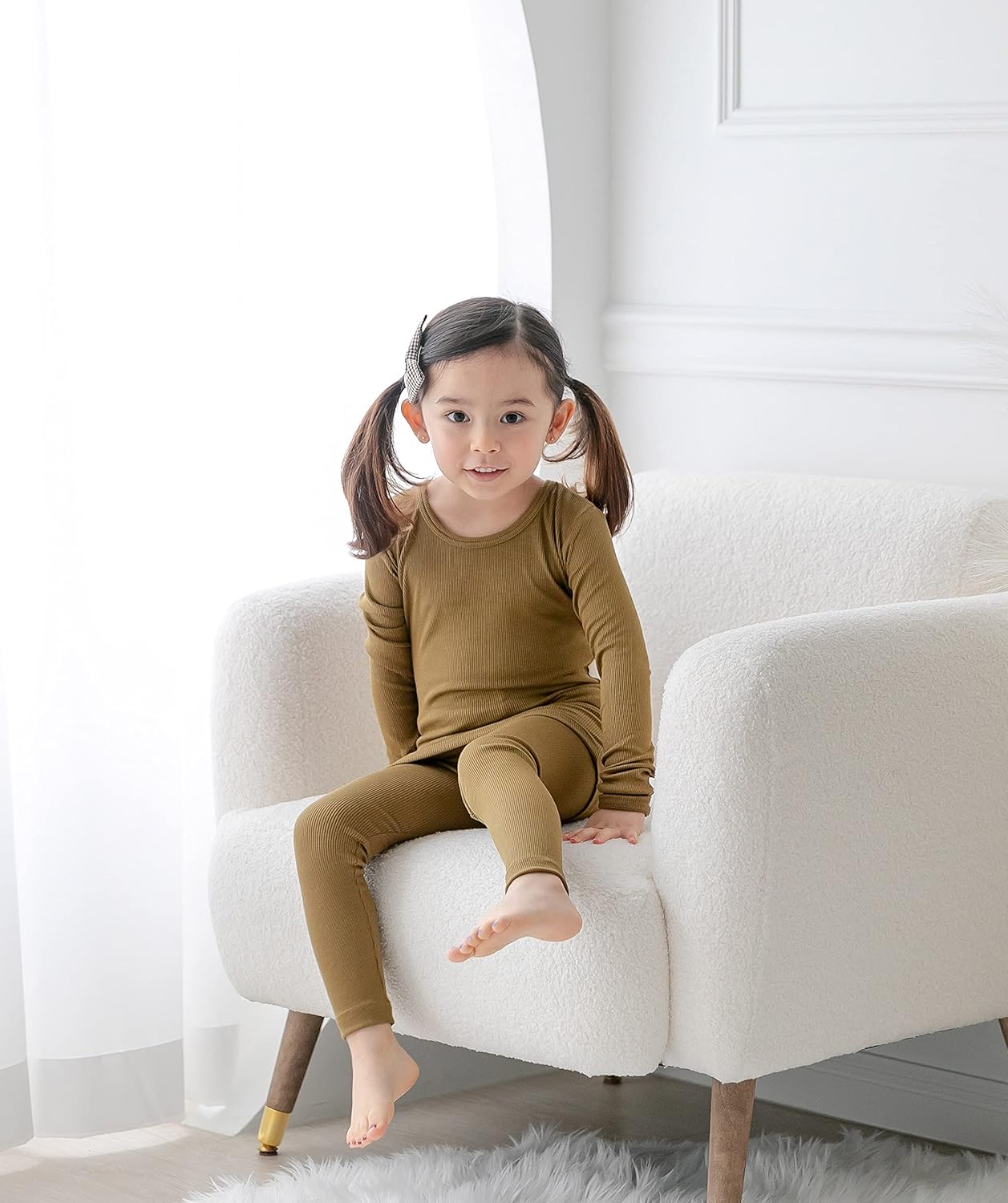 AVAUMA Baby Boys Girls Pajama Set Kids Toddler Snug fit Ribbed Sleepwear pjs for Daily Life Style