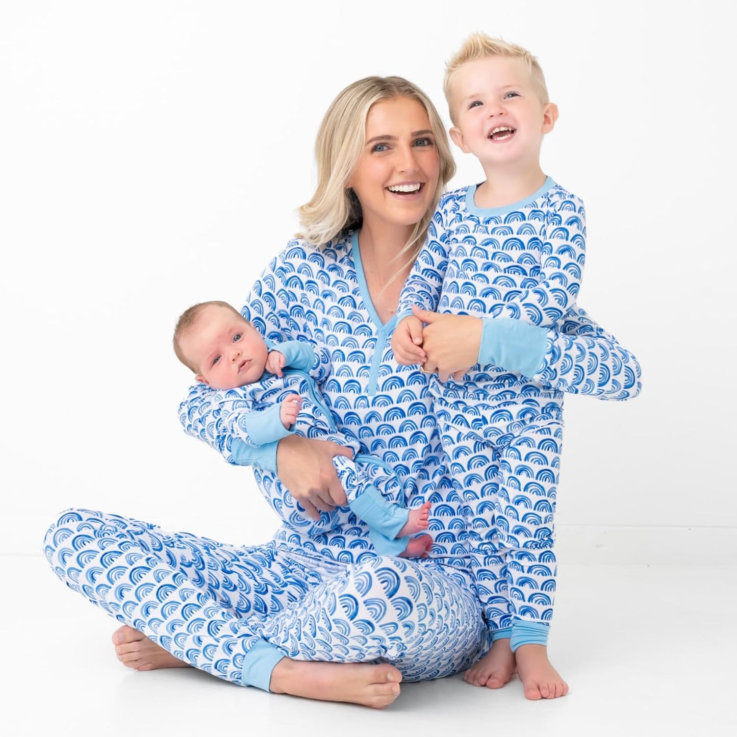 Little Sleepies Two-Piece Pajama Set for Boys & Girls, Soft Viscose from Bamboo Toddler Pajamas for Kids, Family Matching PJs