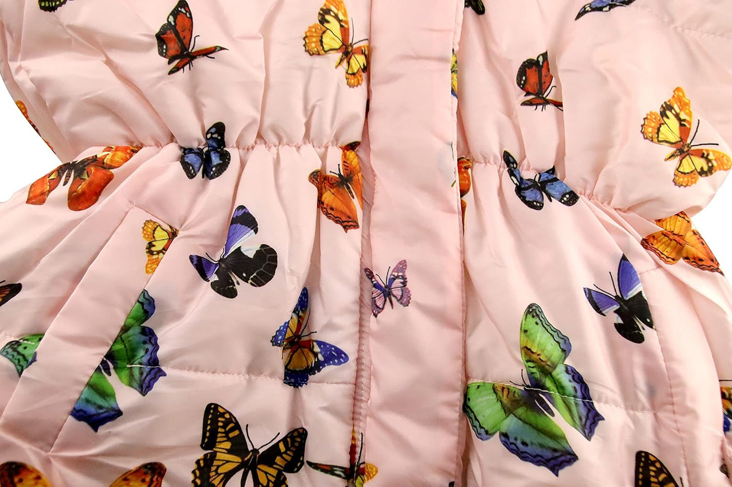 Miss Bei Girl's Winter Coat Jacket Hooded Kids Toddler Flower Print Parka Outwear Warm Cotton Puffer Hooded Jacket