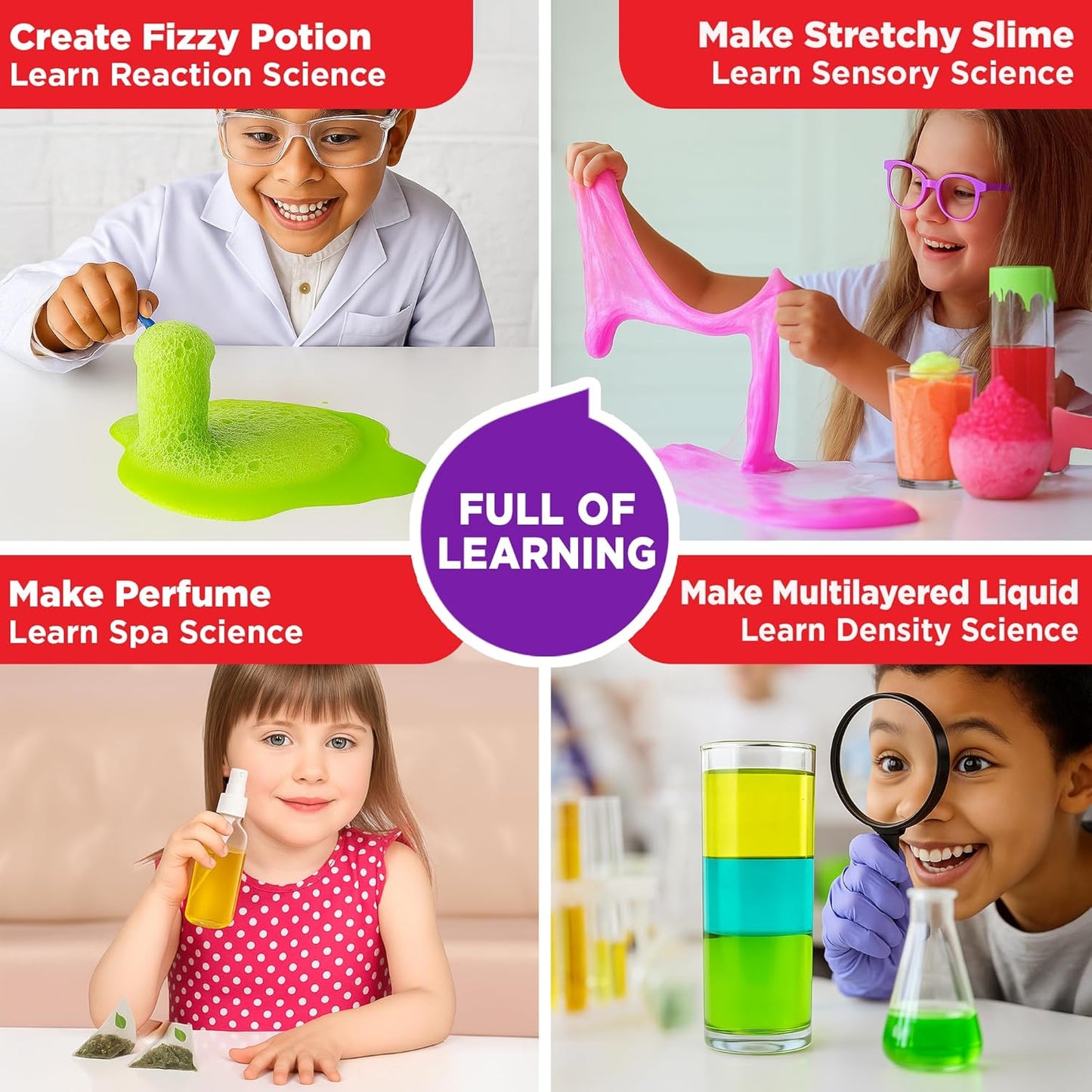 Doctor Jupiter My First Science Kit for Kids Ages 4-5-6-7-8 | Birthday Gift Ideas for 4+ Year Old Boys & Girls | Toy Stem Kit with 100+ Experiments | Learning & Educational Projects