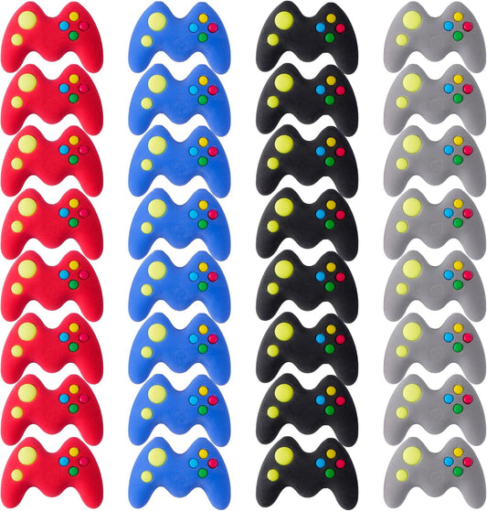 32 Pieces Game Controller Erasers Bulk Latex-Free Soft Erasers Pencil Erasers for Kids Teachers and School and Office Supplies
