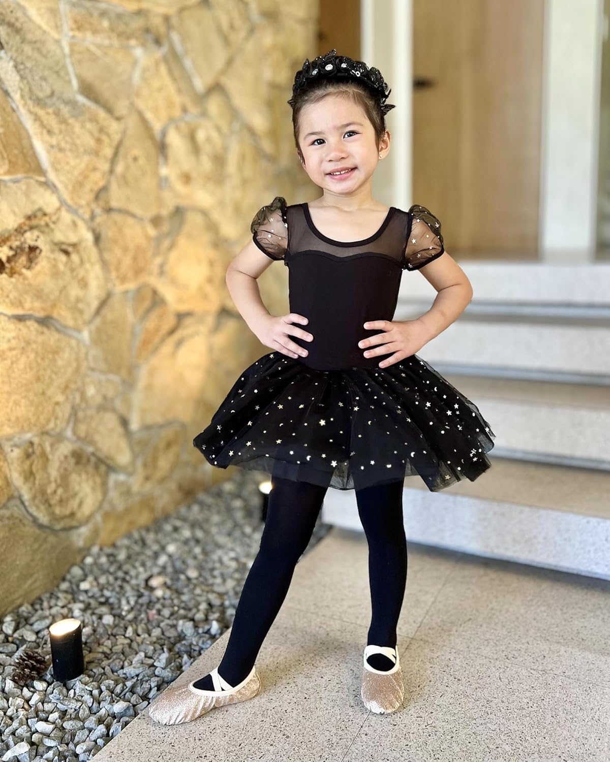 Stelle Girls' Ultra Soft Pro Dance Tight/Ballet Footed Tight (Toddler/Little Kid/Big Kid)