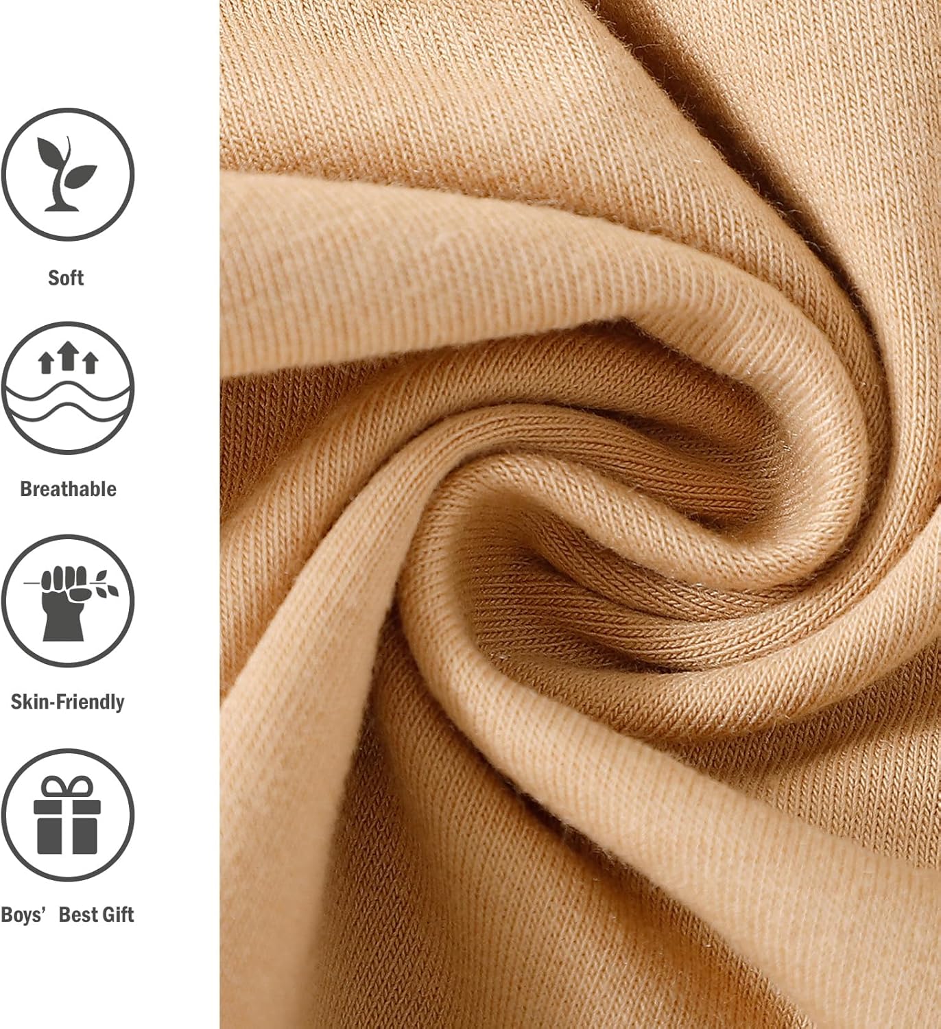 OPAWO Toddler Boy Shirts 3 Pack, V-Neck Short Sleeve Toddler Tshirts, Blank Baby Tee Shirts Summer Tops 12 Months-5T