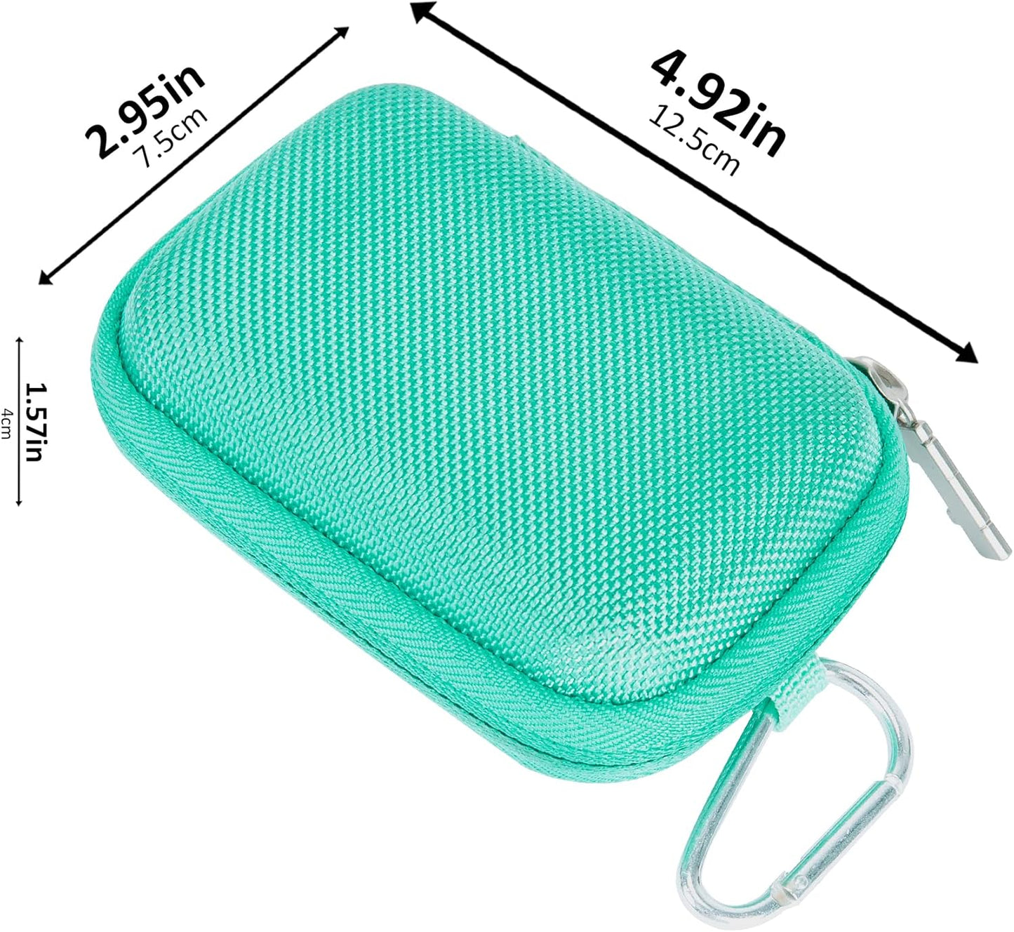 khanka Hard Carrying Case Replacement for Speks Geode Magnetic Fidget Sphere - Pentagons 12-Piece Set - Slate, Holds 24 pieces Magnetic Fidget Sphere, Case Only (Teal)