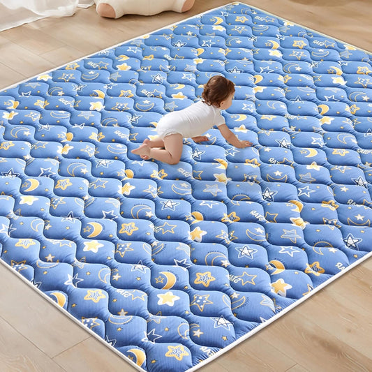 Odorless Premium Foam Baby Play Mat 71" X 59", Extra Large Activity Playmats for Babies,Toddlers, Infants, Soft Thicker Baby Mat for Floor, Play & Tummy Time, Machine Washable for Easy Care