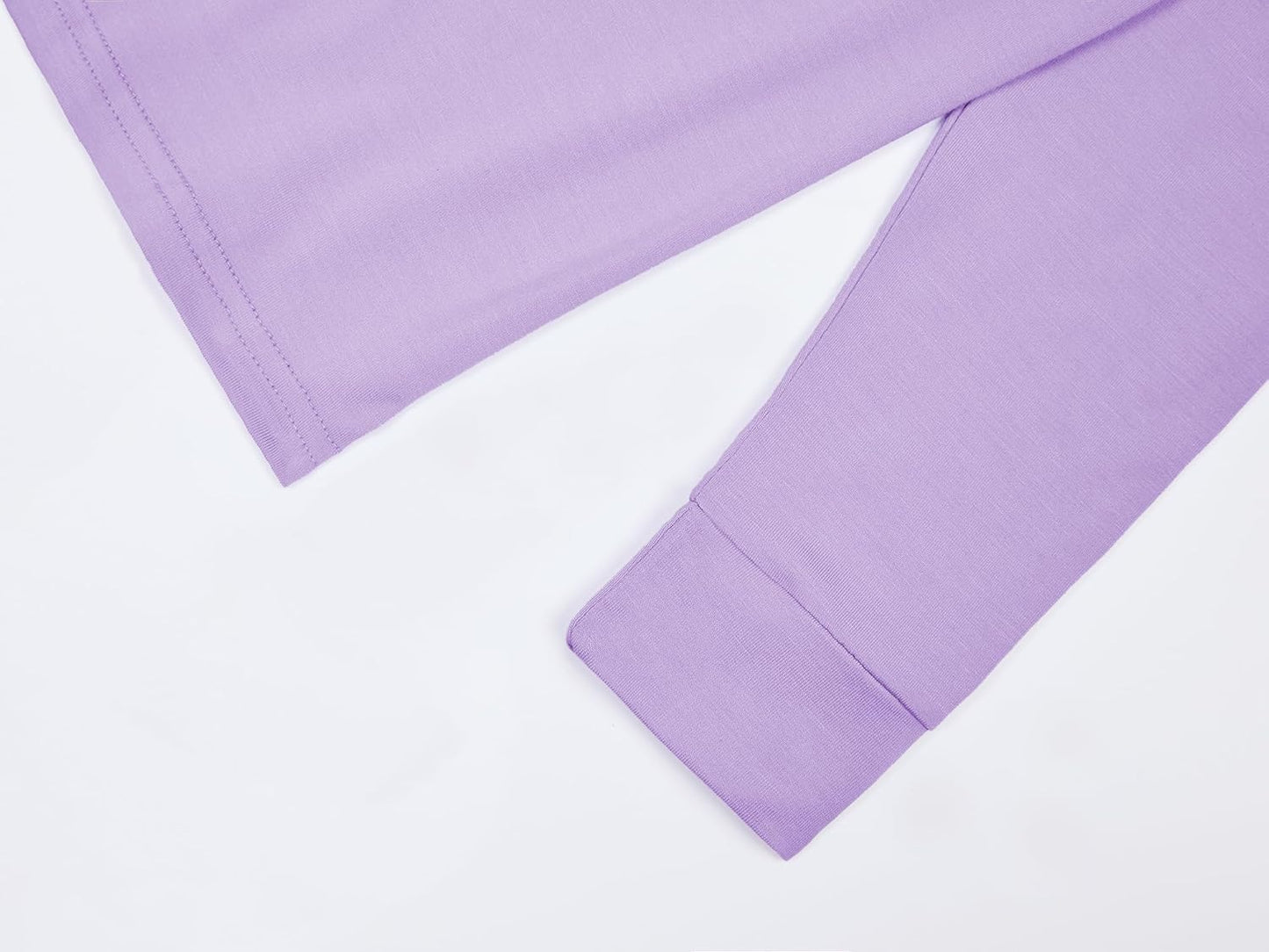 BABY 2T-10Y Toddler Kids Girls Boys Soft Comfy Viscose 2pcs Set Long Sleeve Plain Shirts and Pants Sets